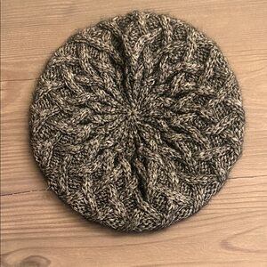 Eugenia Kim mohair Beret in Black and silver knit